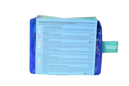 Sephora Wishing You Mini Mania - Juego de regalo para el cuidado de la piel navideña gel limpio para la piel, tónico ultra brillante, suero ultra