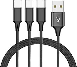 [Bakumatsu] USB Type-C Cable, Charging Cable, 3 in 1, 3 in 1, Type C, iPhone 15, USB-C Type C, High Speed Charging, Length 3.7 ft (1.2 m), Data Transmission Cable, Android Compatible, Galaxy