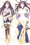 Hinata Body Pillow Cover Naked Anime Dakimakura Sexy Girl Naruto Body Pillow Waifu (160,Peach Skin)