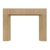 Hazel White Oak Wood Fireplace Mantel Surround Kit | Whitewash | 48