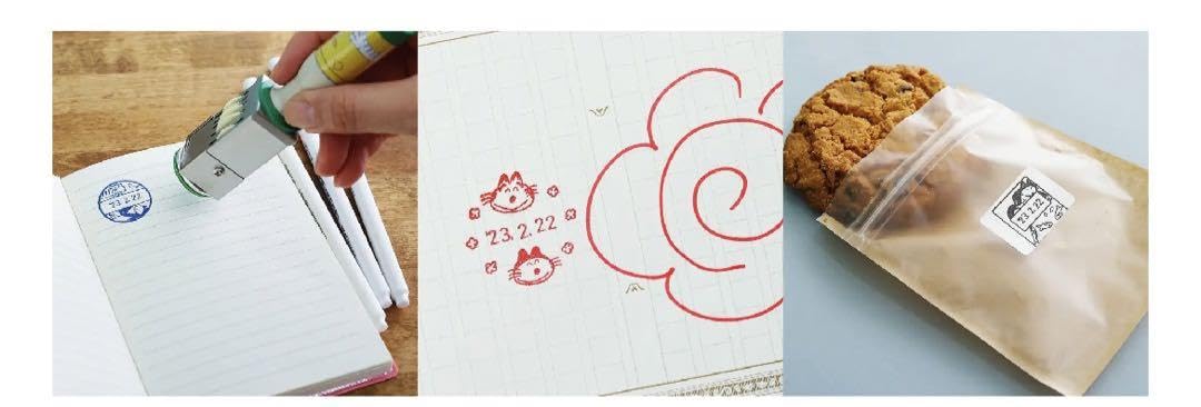 Amazon.co.jp: 11ぴきのねこ 日付印 にっこり 日付けスタンプ スタンプ