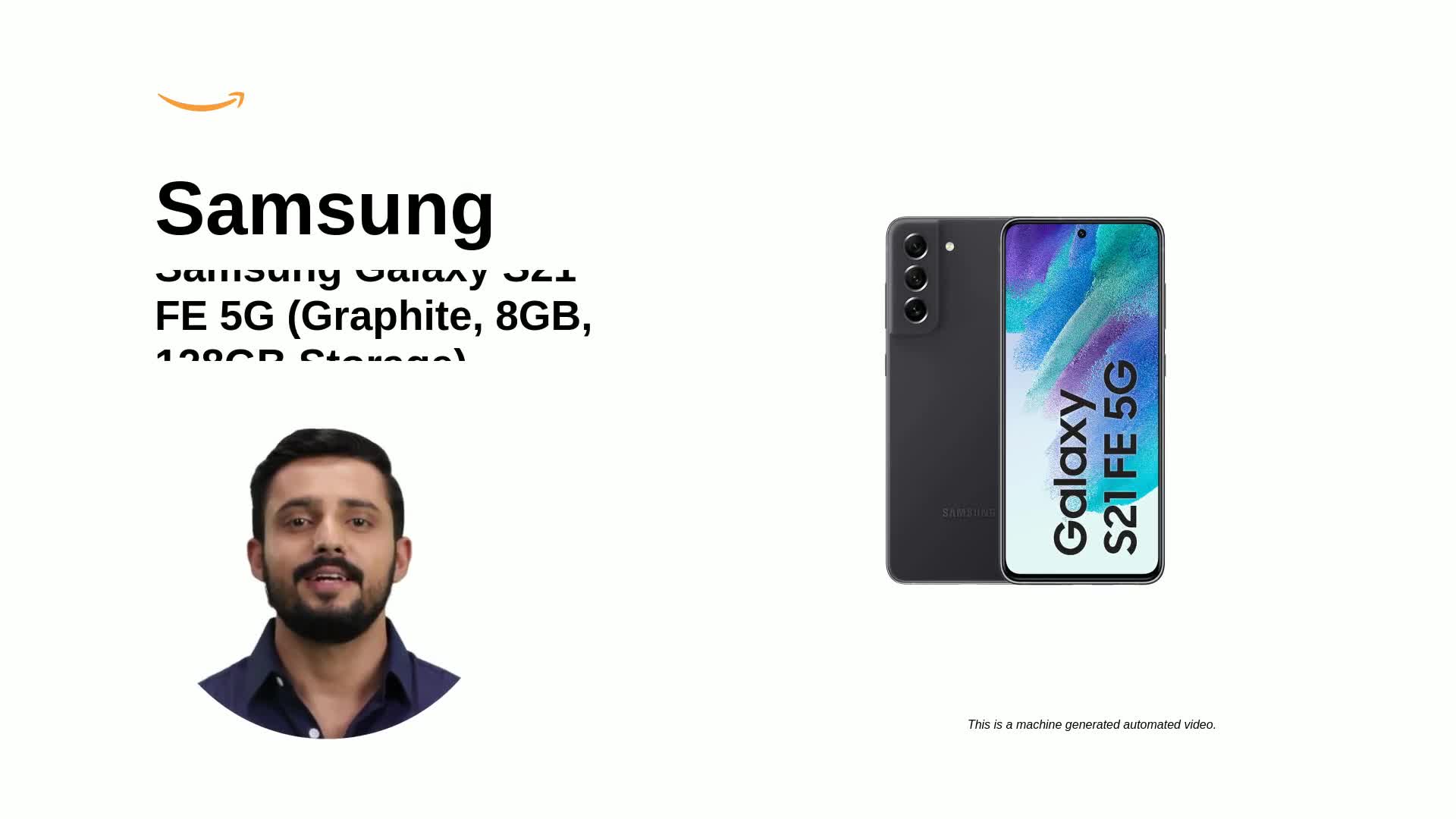 Samsung Galaxy S21 FE 5G (Graphite, 8GB, 128GB Storage