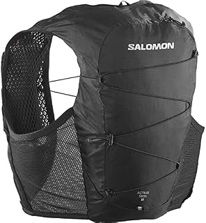Salomon Active Skin 8 No Flasks, Unisex Kamizelka nawilżająca kompatybilna 2 miękkie butelki (500 ml), bieganie, wędrówki i spacery