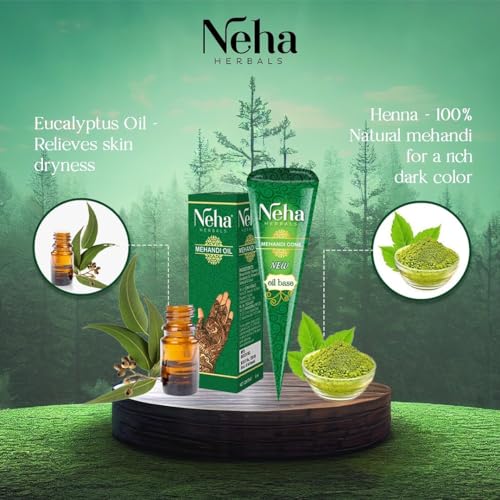 Neha Heena Con Paste Tube für Tattoos Hergestellt von natürlichen Produkten