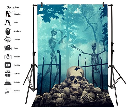 Amazon | Qinunipoto 背景布 ハロウィン happy halloween 写真