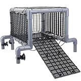 MLONDHSU Turtle Basking Platform, Above Tank Topper for 20/25/29/55 Gallon, Non-Slip Ramp Resting Area, Turtle Tank Accessories