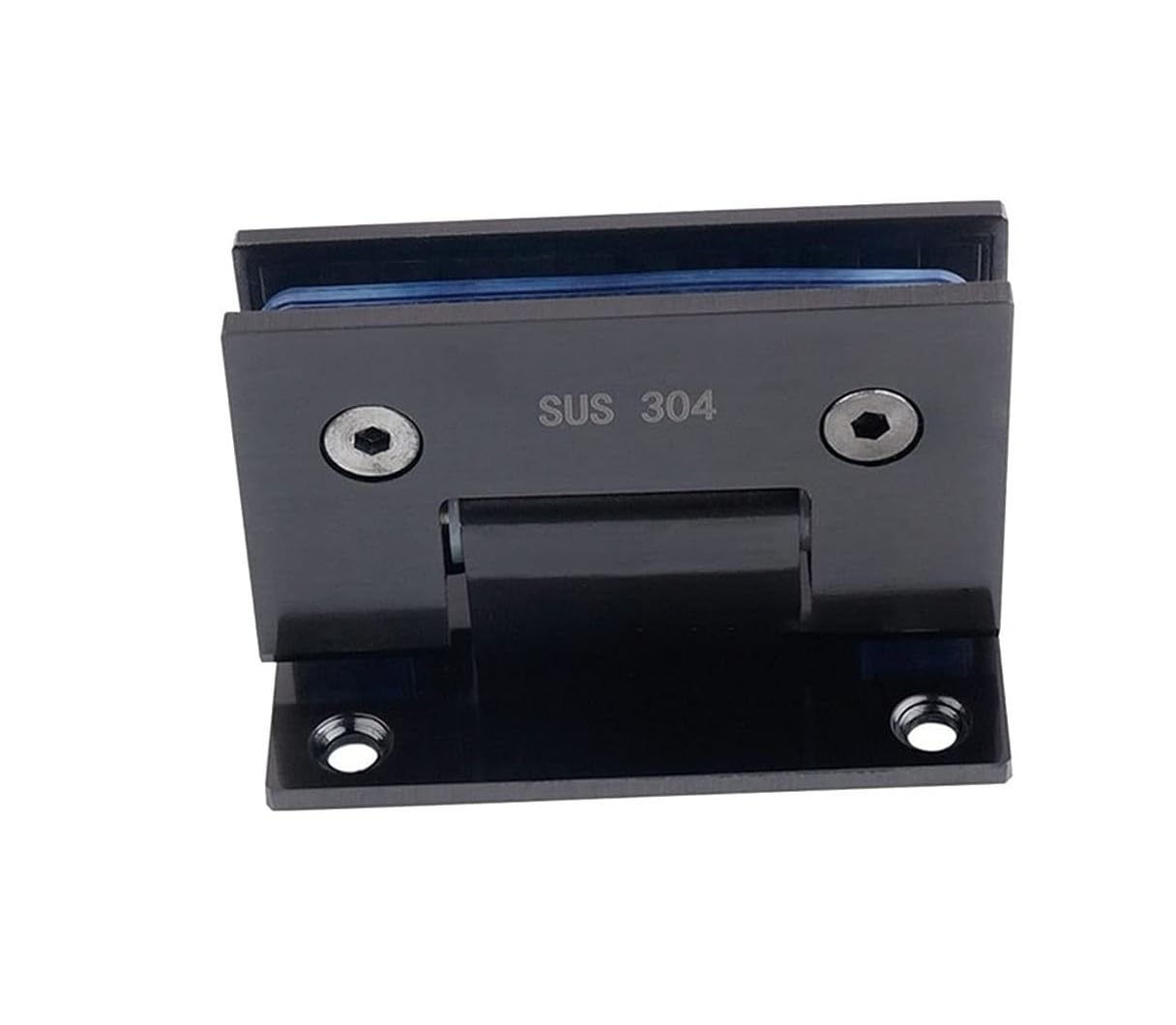 2Pcs 180 Degrees Stainless Steel Frameless Glass Door Hinge