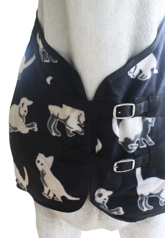 Image of Challenger Horse Soft Fleece Cooler Exercise Blanket Wicks Moisture Winter Liner 43EE02