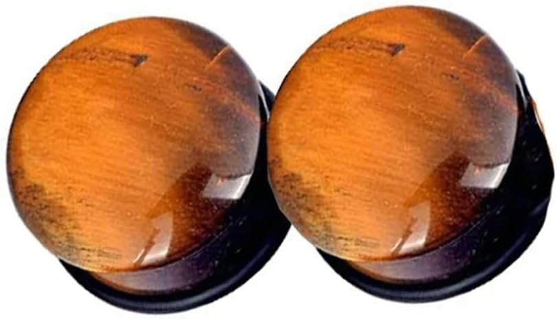 Single Flared Plug (pietra) Con O-ring (Agata Indiana) | Negozio Online - Foto 3