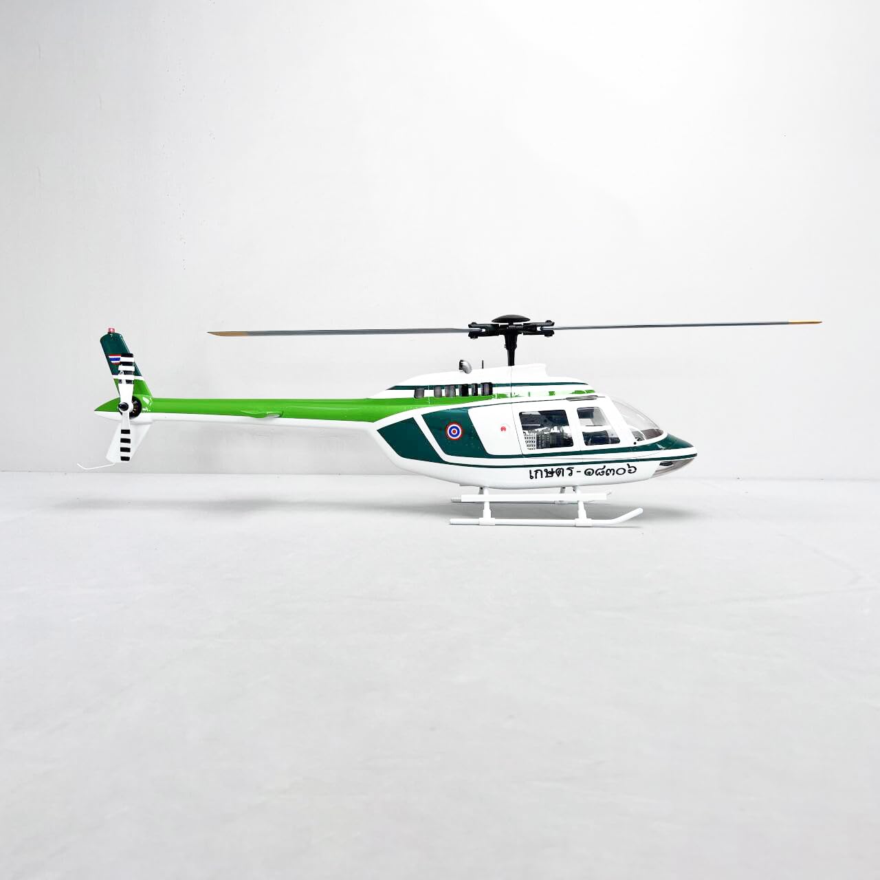 Roban 450 Size RTF B206 Green White RC Helicopter GPS Auto Return X1 Model