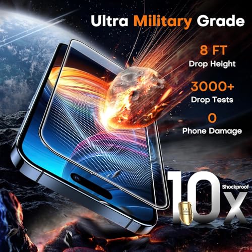 Image of Mr.Shield TI-Fit Tempered Glass Screen Protector Guard for iPhone 15 Pro, [1 Pack] [Easy Auto Alignment Frame] Case Friendly