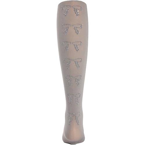 MeMoi Bows in the Back Opaque Girls Tights