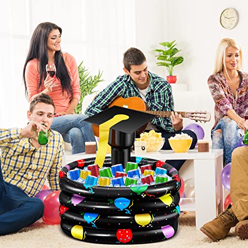 28 Inch Graduation Inflatable Party Cooler Inflatable Buffet Cooler Inflatable Cooler For Parties Inflatable Beverage Tub Indoor Outdoor Grad Party Supplies To Keep Food And Drink Cool Fresh (2 Pcs) #TOP5