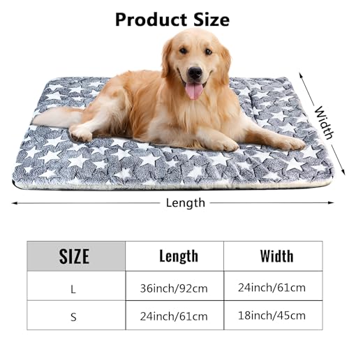 Fidqiog Dog Crate Bed, Thick Fluffy Large Dog Cat Bed (36 x 24 inch), Washable Dog Crate Mat for Large Medium Small Dogs Cats, Ultra-Soft Dog Beds Fit for 36" Metal Crates - Image 3