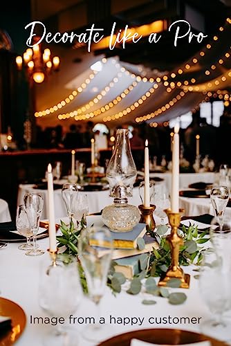 Enchanted Spaces Set Of 10 Daily Timer Flameless Led Ivory 10" Taper Candles With Realistic Black Wick, Daily Timer Remote Control And 20 Aa Batteries, Candle Holders Not Included #TOP5