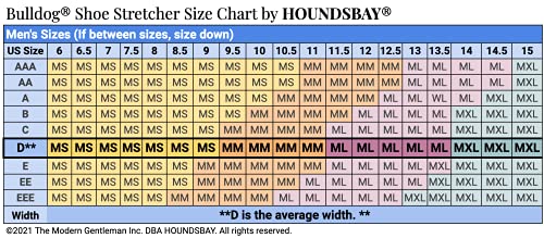 Houndsbay Bulldog Premium Professional 2-Way Wooden Shoe Stretcher For Men, Shoe Widener & Stretcher For Men With Wide Feet #TOP6