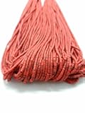 5 Strands of Afghan Tiny Seed Heishi Red Coral Hand Cut Stone Strand 2mm. Loose Tube Pipe Cylinder Beads Jewelry Making Supply Necklace, Bracelets,Anklet