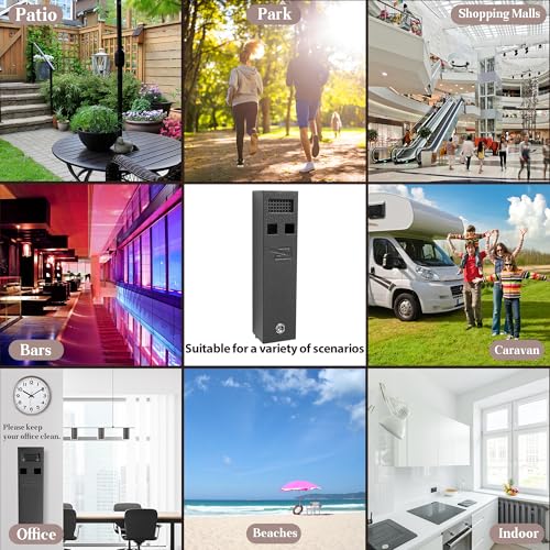 Numeroustar Easy To Clean Cigarette Butt Receptacle For Outside, Outdoor Cigarette Butt Disposal, Commercial Smoking Receptacles To Avoid Discarding Cigarette Butts-Black thumb #6