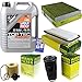 Produktbild QR-PARTS 69384045 Filter Set Inspektionspaket 5 Liter Motoröl Top Tec 4200 5W-30 MANN-FILTER Innenraumfilter Kraftstofffilter Luftfilter Ölfilter