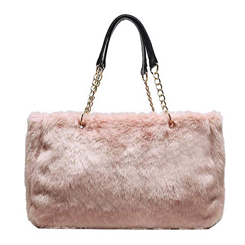 Large Capacity Fuzzy Shoulder Bags For Women Hobo Handbags Fur Handbags Fashion Bags