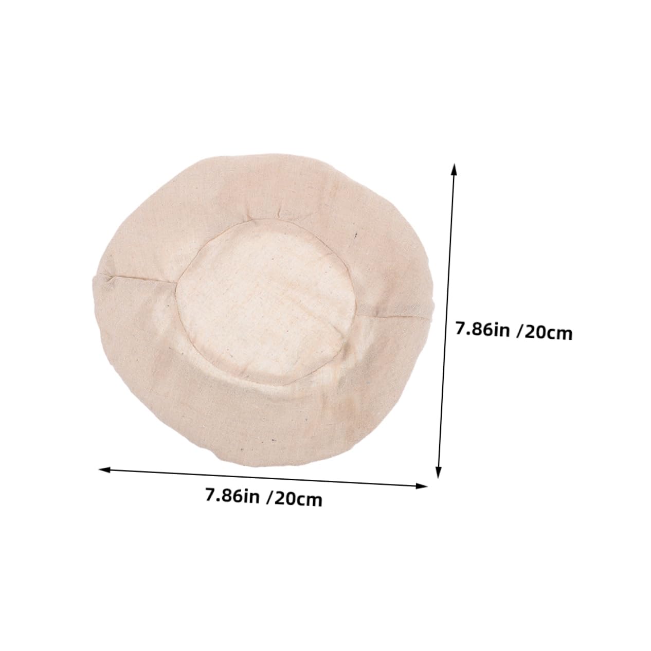 NAMOARLY 4pcs Round Bread Proofing Basket Cloth Liner Linen Dough Basket Cover For Baking Reusable Banneton Liners Kitchen Gadget (size L)