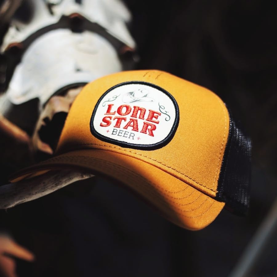 Image of AMERICAN NEEDLE Texas Lone Star Beer Patch Unisex Adjustable Snapback Baseball Hat