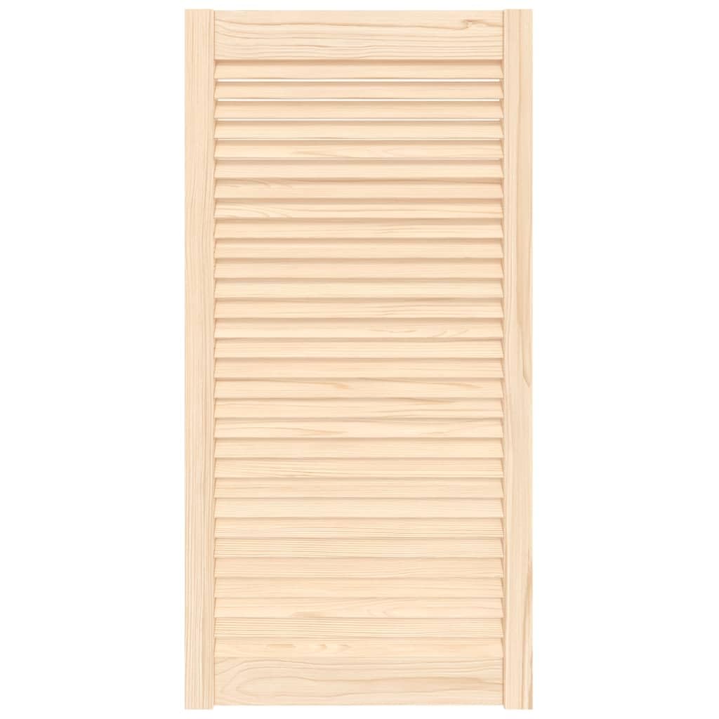 vidaXL Porte d'Armoire à Persiennes, Porte de Placard à Chaussures, Panneau de Radiateur, Décoration d'Intérieur, Bois de Pin Massif