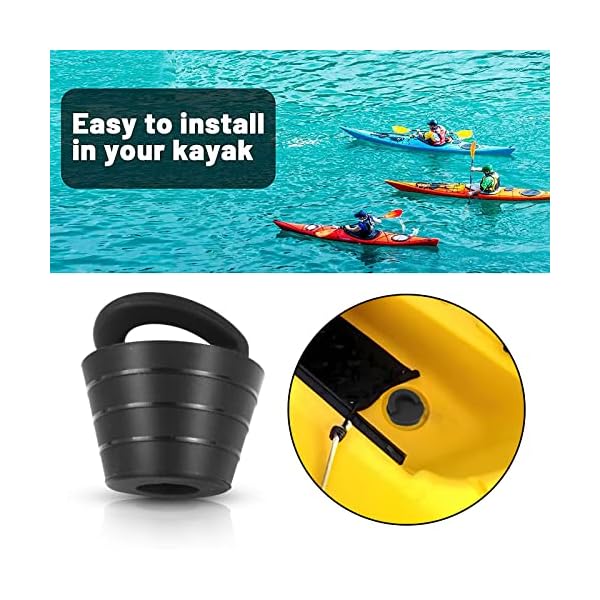 SPORBA Kayak Carry Handles, Kayak Accessory 4Pcs Kayak Scupper Plug Kit