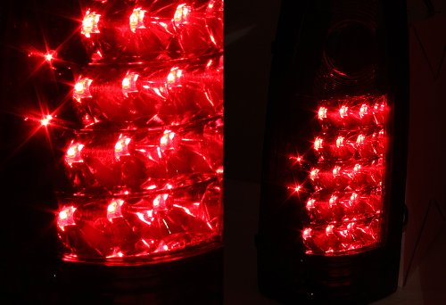 1988 - 1998 Chevy/GMC C10 Truck Chrome Housing Red Lens Altezza Style Rear Tail Lights