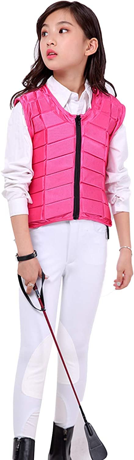 TentHome Unisex Bambini Gilet di Protezione Equestre EVA imbottito sicurezza equitazione attrezzature di Protezione del Corpo Guardia Gilet di assorbimento degli Urti