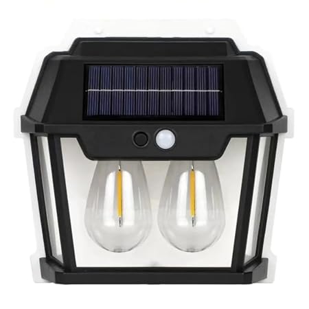 ALFA Outdoor Solar Motion Wall Lamp - Effortless Solar Charging - Motion-Sensing Technology, Weather-Resistant, and Wireless Installation for Outdoor Security and Lighting, Garden, Gate, Pathway