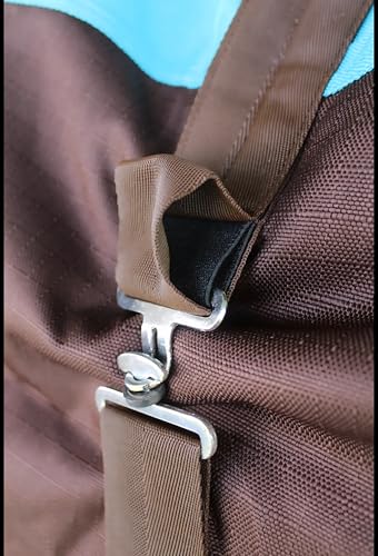 Image of 1200D Horse Turnout Blanket Waterproof, Breathable, Heavy-Weight Winter Blanket with 300g Fill, Ripstop Outer Shell