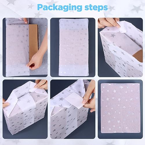 Carta velina a forma di stella, 50 pezzi, 35 x 50