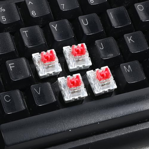 Image of Mechanical Keyboard Switches, 50 Pcs 3 PIN Red Keyboard Clickers for 3D Prints Dustproof Clicky Switches Replacement for Most Gaming Keyboards