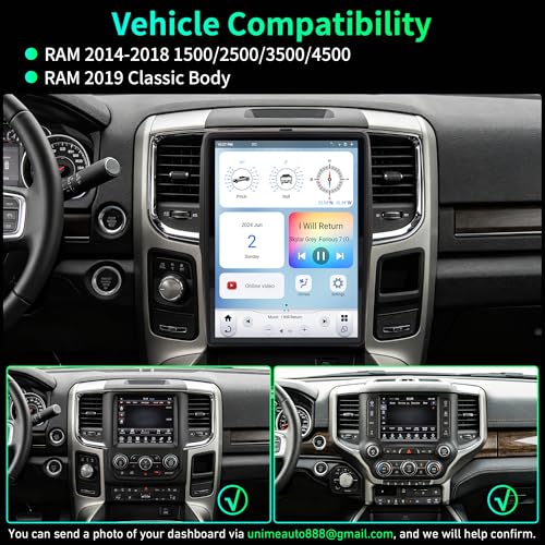 LINKSWELL GEN6 Radio para RAM 1500-4500 con pantalla 12.1" miniatura 2