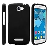 Compatible with Alcatel One Touch Fierce 2 Case | POP Icon Case [Slim Duo] Hard Shell Snap On Case Fitted Protector Matte on Black Sea Ocean by TurtleArmor - Black