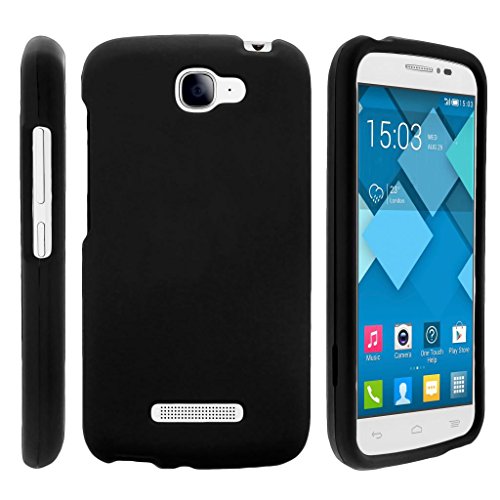 Compatible with Alcatel One Touch Fierce 2 Case | POP Icon Case [Slim Duo] Hard Shell Snap On Case Fitted Protector Matte on Black Sea Ocean by TurtleArmor - Black