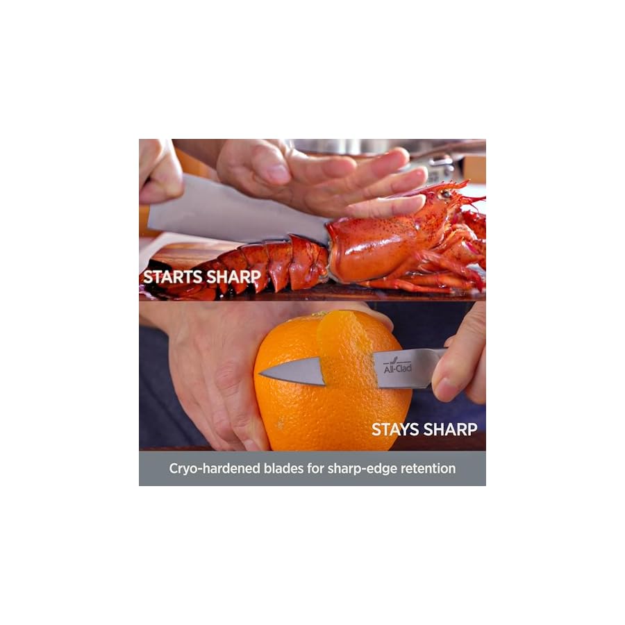 All-Clad-Forged-German-Stainless-Steel-Knife-Set-and-Acacia-Wood-Block-12-Piece-Fully-Forged-Expert-Precision-Knife-Set-Cookware-Knife-Block-Set-Kitchen-Knives-Ultra-Sharp-Kitchen-Utensils All-Clad Forged German Stainless Steel Knife Set and Acacia Wood Block 12 Piece, Fully Forged, Expert Precision, Knife Set, Cookware Knife Block Set, Kitchen Knives, Ultra Sharp, Kitchen Utensils