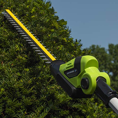 Earthwise LPHT12022 Volt 20-Inch Cordless Pole Hedge Trimmer, 2.0AH Battery & Fast Charger Included