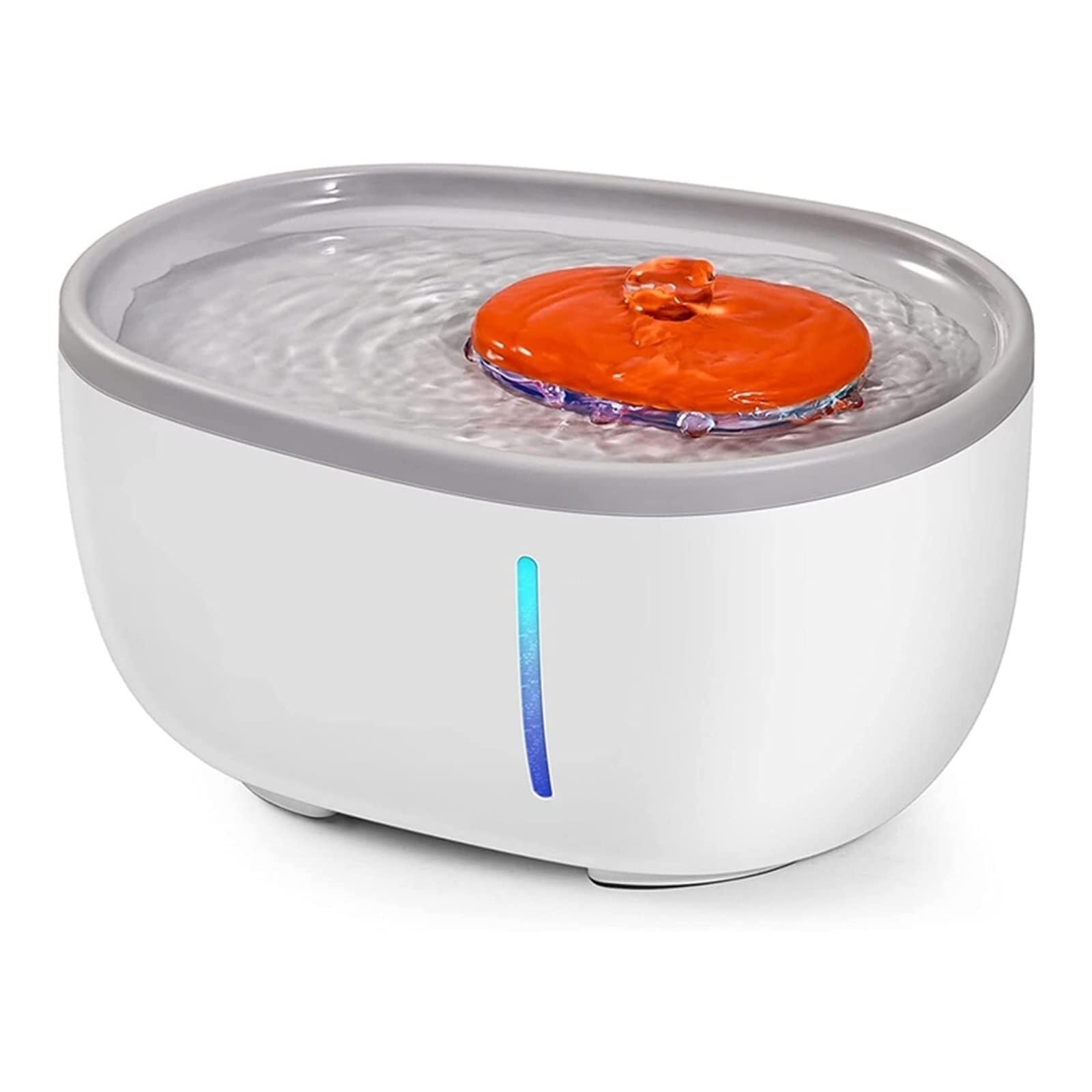 2L Automatic Pet Water Fountain for Cats, LED Light, 4-Stage Filtration System, BPA-
