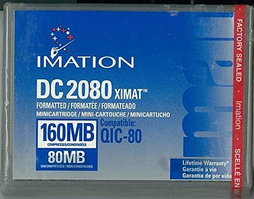 Imation Dc2080 Ximat 80/160MB Cartridge Preformatted for Qic-80 (1-Pack)