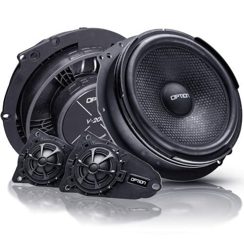 OPTION AIR Front Lautsprecher-System kompatibel mit VW T5/T6-100% Plug & Play System - 2-Wege...