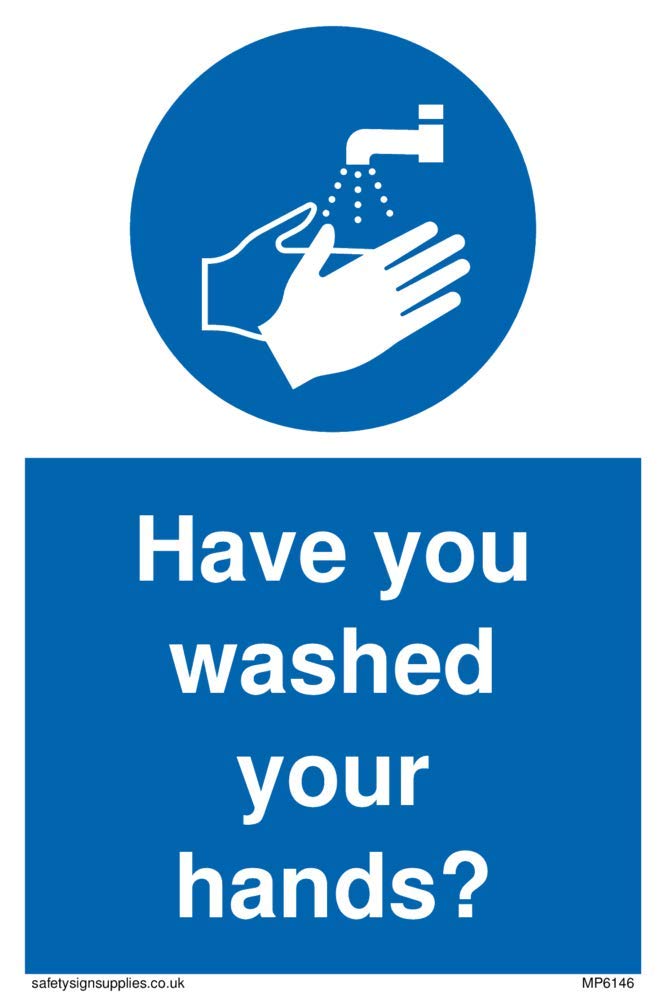 Viking Signs MP6146-A6P-V Have you washed your hands?, 0.2 mm*150.0 mm*100.0 mm