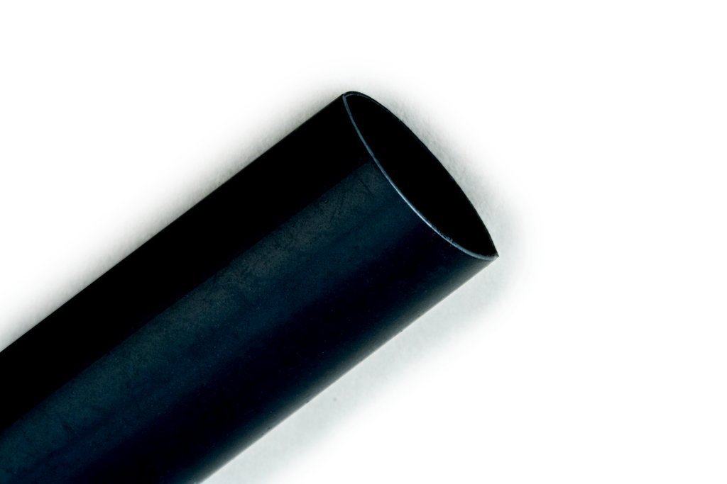3M HEAT SHRINK THIN-WALL TUBING FP-301-1/2-48IN -BLACK-12 PCS, 48 IN LENGTH STICKS, 12 PIECES/CASE