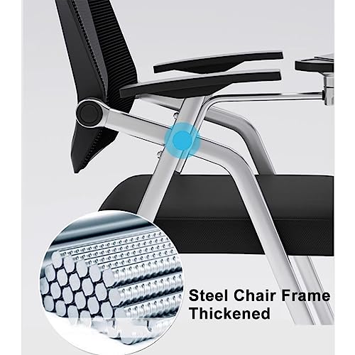 Foldable Mesh Ergonomic Training Room Chair Guest Reception Stack Chairs for Office School Church,Co