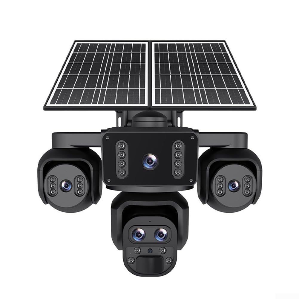 20MP 4G Solarbetriebene Kamera für den Außenbereich, 20100mAh lange Lebensdauer für Akku, IP66 wasserdicht