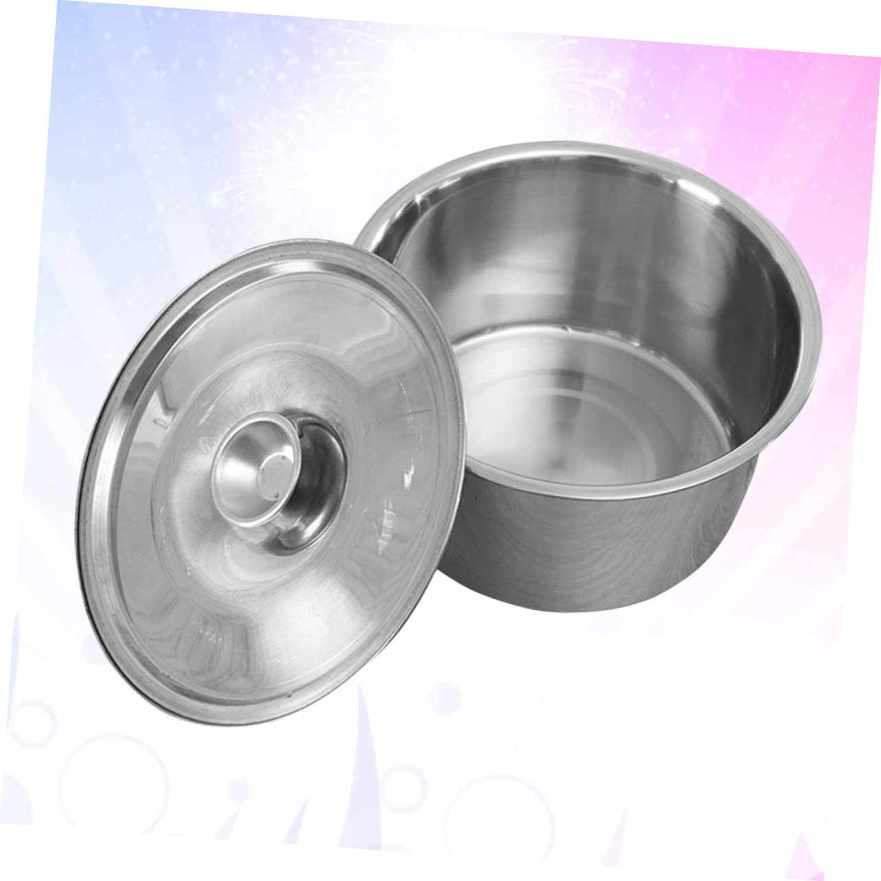 UTHCLO Practical Stainless Steel Basin Large Capacity Seasoning Cylinde Anti-deformation Anti-aging Smooth Edges