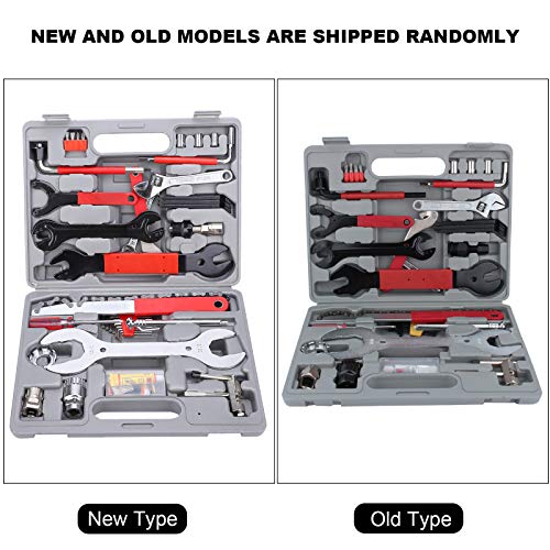 Dioche Bicycle Maintenance Tool, 44Pcs Alloy Steel Bike Tyre Repair Tool Kit Maintenance Accessories Tool Case - Image 3