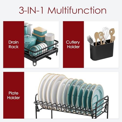 Sakugi US674 Dish Drying Rack - X-Large Stainless Steel Dish Rack thumb #2