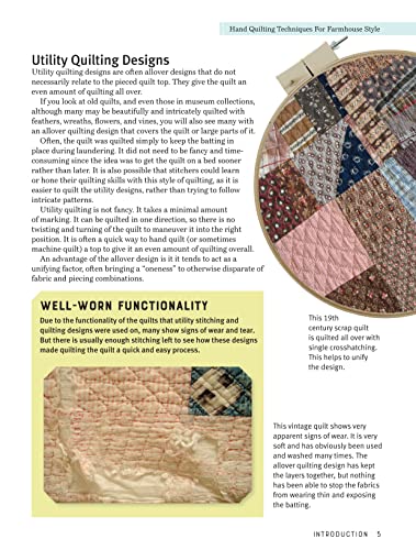 Hand Quilting Techniques for Farmhouse Style: Easy, Stress-Free Ways to Quickly Hand Quilt (Landauer) 32 Utility Designs, 11 Step-by-Step Projects, Stitches, Binding, Finishing, Basting, and More - Image 3